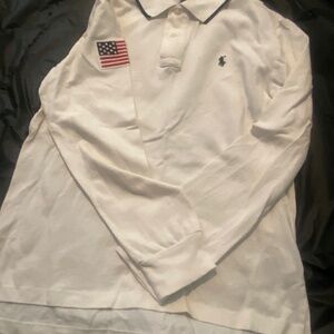 Youth boys Ralph Lauren Polo white shirt size 14-16 USA